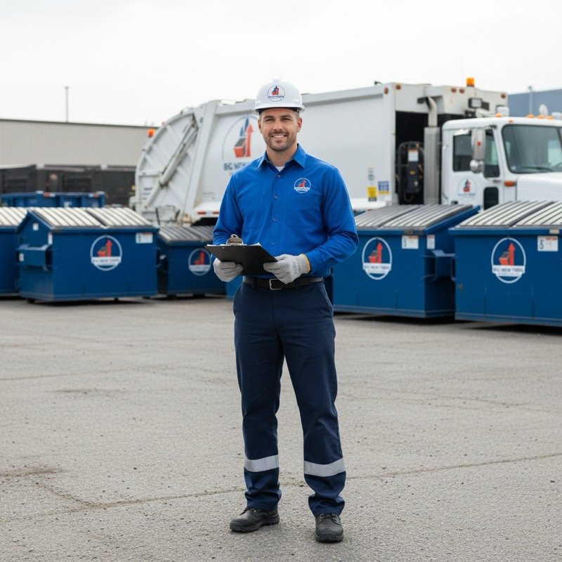 Big New York Dumpster Rental commercial truck and dumpsters in NYC